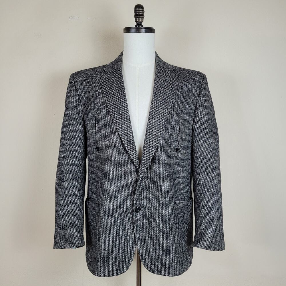 Silverado Blazer Jacket 44R‎ Black Western Cowboy Frontier Ranch Americana Elbow